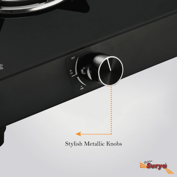CXJ-32 MS Flame Guard (Golden Surya Premium Toughened Glass Top Manual Ignition 3 High-efficiency Brass Burner Gas Stove) - Image 9