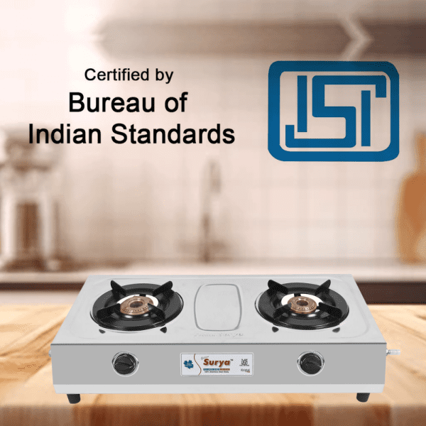 Kristal (Classic Premium Stainless Steel Manual Ignition High Powered Brass 2 Burner Gas Stove) - Image 10
